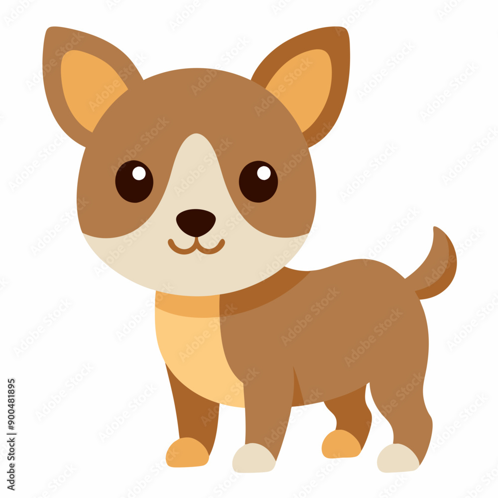 Cute Baby Dog Vector Illustration - Perfect for Kids' Designs Cute Baby Dog Vector Illustration - Perfect for Kids' Designs
