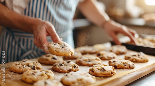Wallpaper Mural A home baker preparing a batch of cookies. Torontodigital.ca