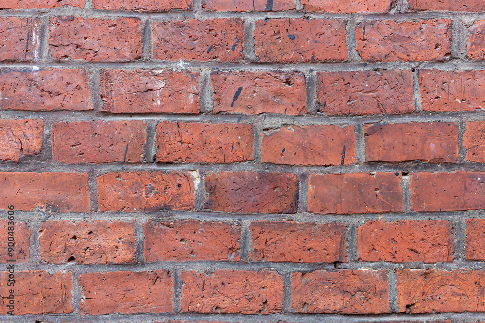 Background of old brick wall pattern texture.