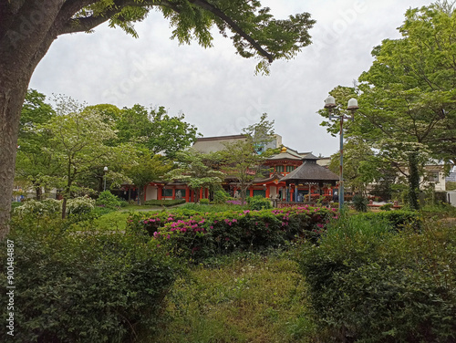 Chiba Shrine Myoken Hongu in Chiba City, Japan photo