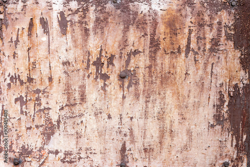 Obraz na płótnie Old painted metal texture with traces of rust w salonie