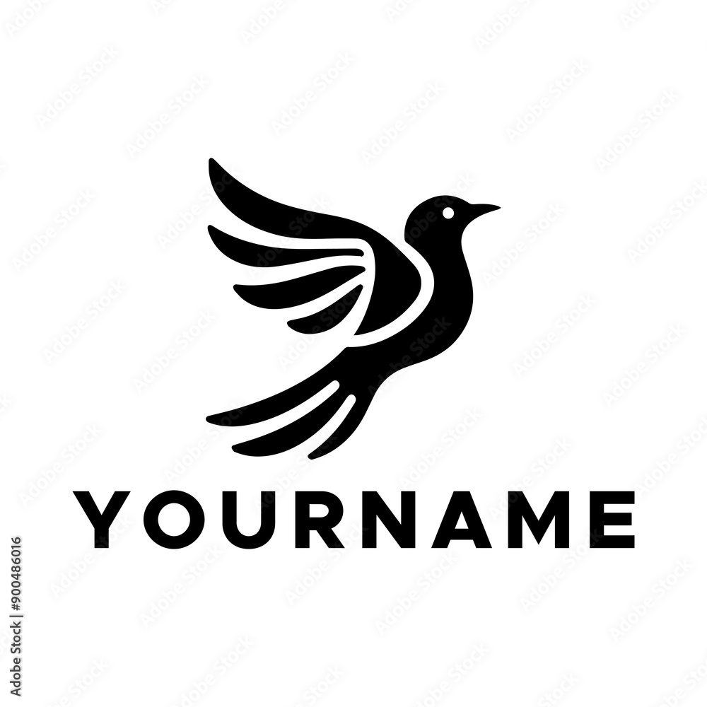 Obraz premium birds vector black color