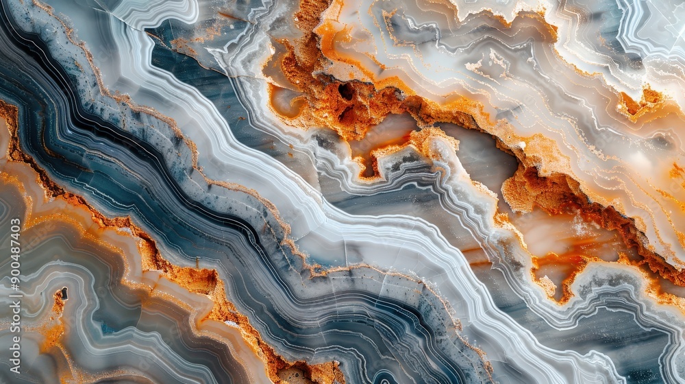 Obraz premium Mesmerizing Agate Texture with Captivating Patterns and Colors