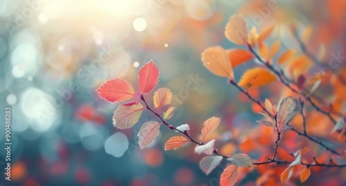 Autumn Leaves in Sunlight