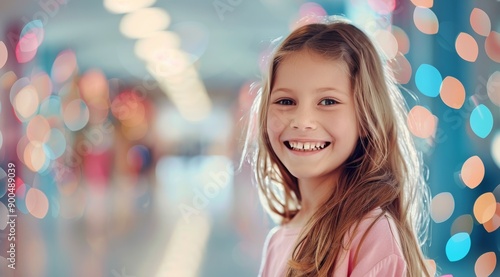 Girl Smiling in Indoor Setting