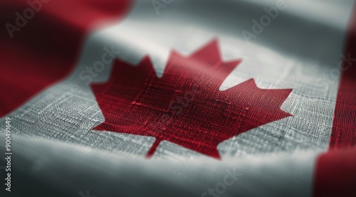 Canadian Flag Close-Up
