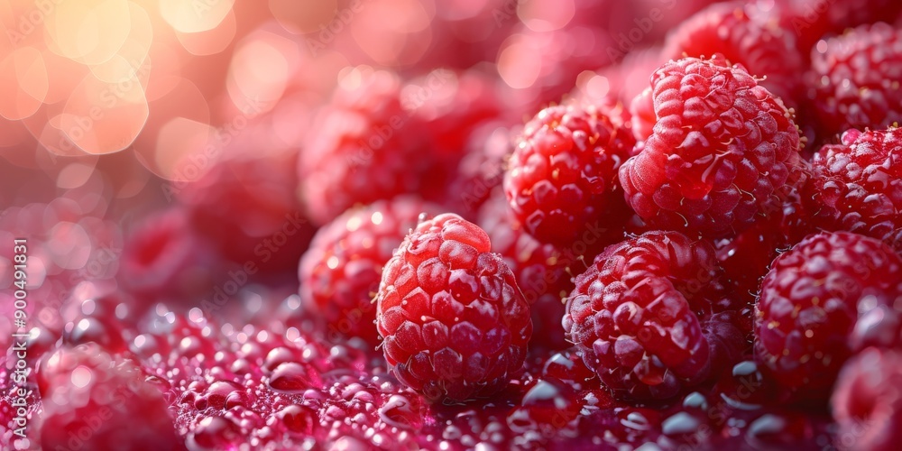 Delicious ripe raspberry background Delicious ripe raspberry background