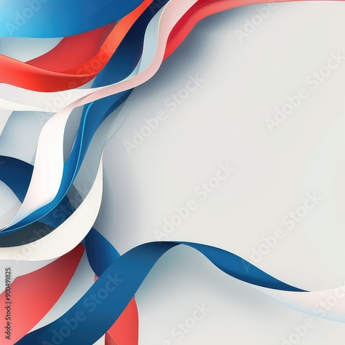 abstract wavy stripes with the colors of Paris Olympics games 2024 . vector illustration
