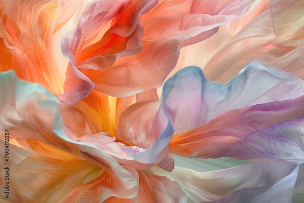 CloseUp of Soft Pastel Flowers with Gentle Petals and Delicate Hues in Natural Light CloseUp of Soft Pastel Flowers with Gentle Petals and Delicate Hues in Natural Light