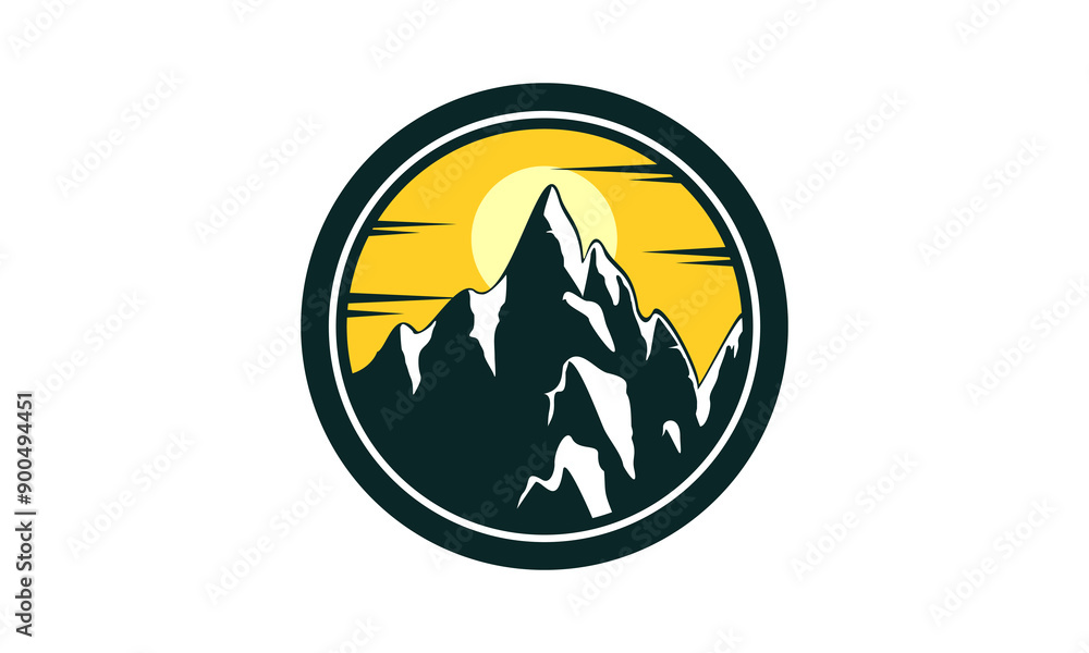 Adventure mountain illustration design vector Adventure mountain illustration design vector