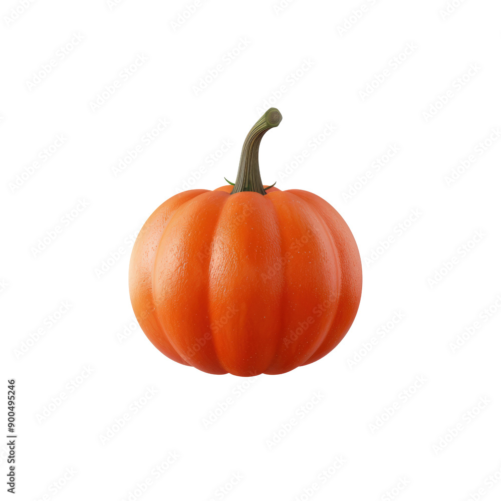 A vibrant orange pumpkin with a green stem, perfect for autumn decorations, Halloween themes, and harvest celebrations. A vibrant orange pumpkin with a green stem, perfect for autumn decorations, Halloween themes, and harvest celebrations.