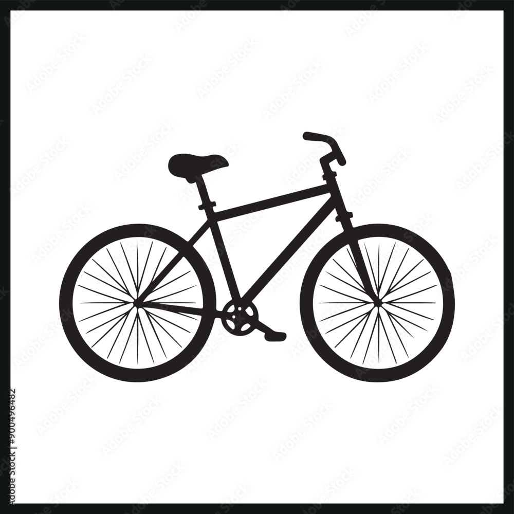 Simple Bicycle silhouette ,icon ,art ,design Simple Bicycle silhouette ,icon ,art ,design