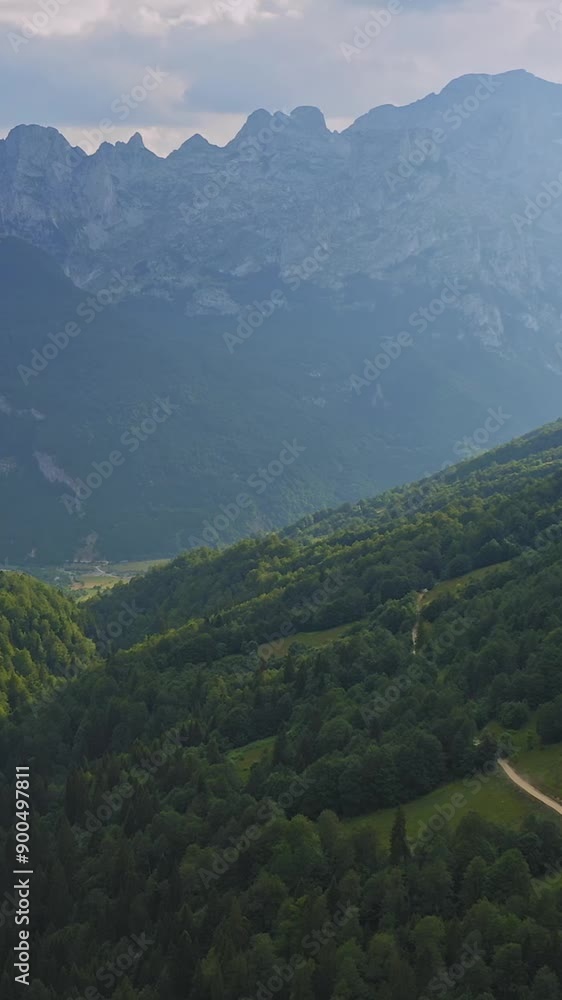 Aerial view of beautiful Albania landscape Aerial view of beautiful Albania landscape