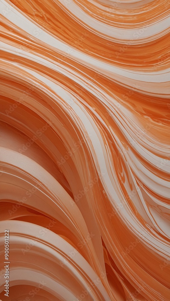 Soft orange abstract design with flowing waves. Peach orange wallpaper for projects. High contrast Soft orange abstract design with flowing waves. Peach orange wallpaper for projects. High contrast