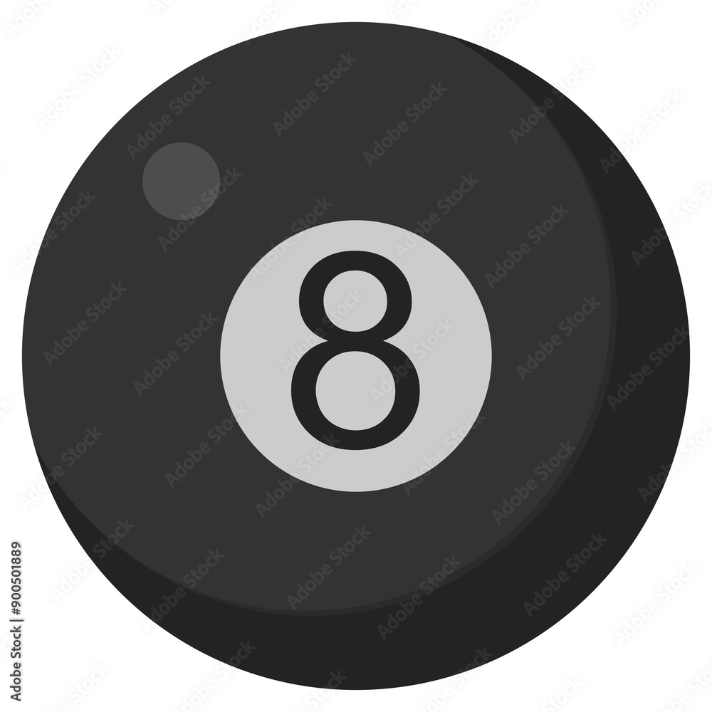 eight ball isolated in white eight ball isolated in white