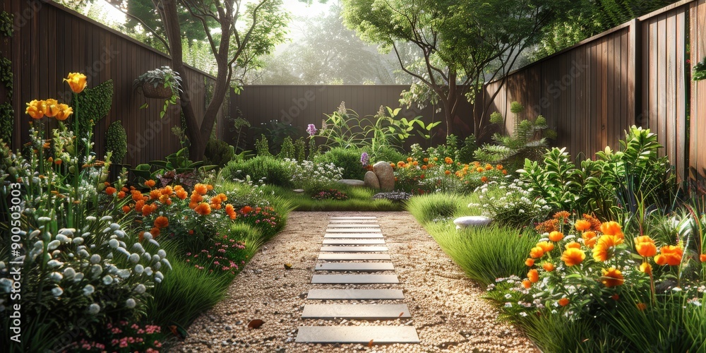Enchanting Backyard Oasis: A Lush Garden Sanctuary Enchanting Backyard Oasis: A Lush Garden Sanctuary