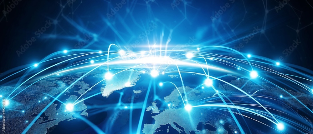 Global Business Digital World Circuit Concept Earth Global Business Digital World Circuit Concept Earth