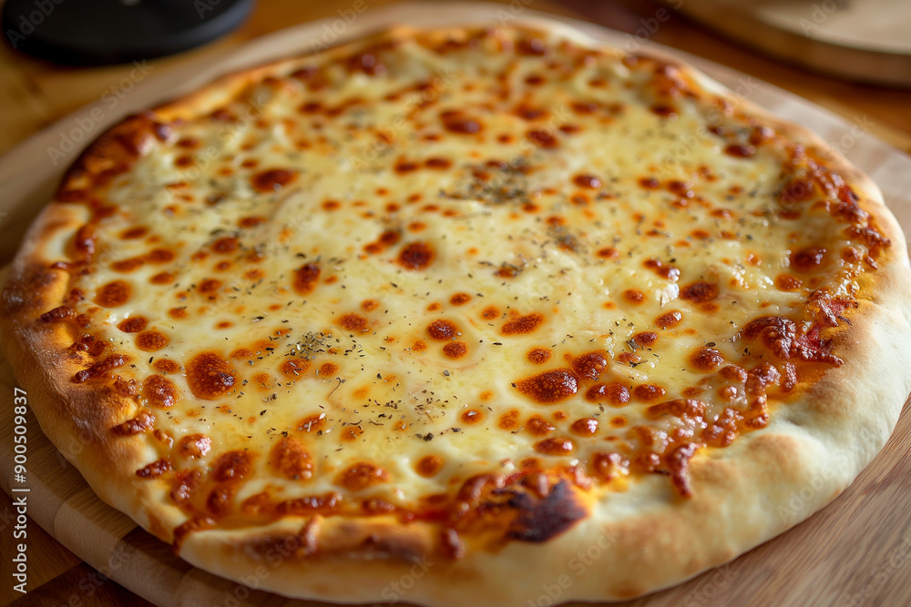 delicious cheese pizza on a wooden table delicious cheese pizza on a wooden table