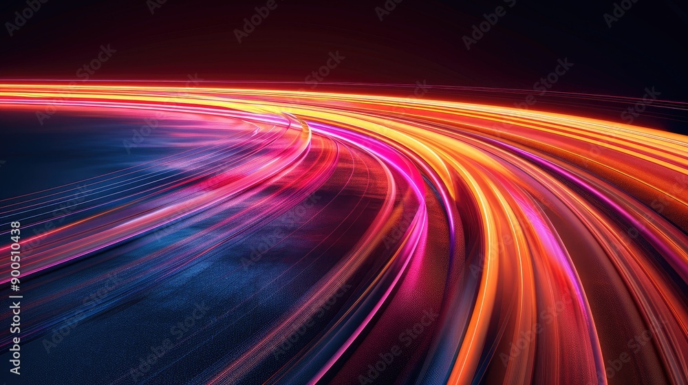 Gradient light effects creating a sense of speed Gradient light effects creating a sense of speed