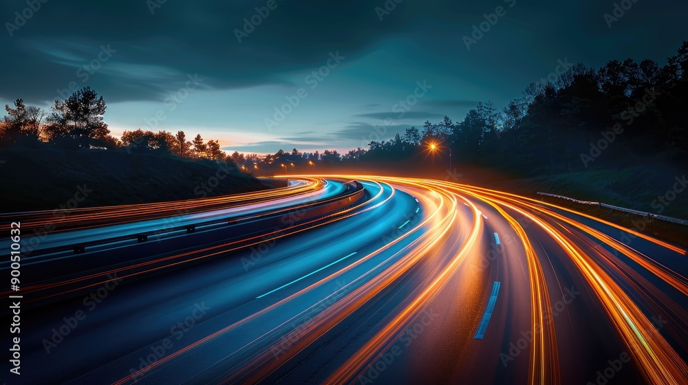 Gradient light effects creating a sense of speed Gradient light effects creating a sense of speed