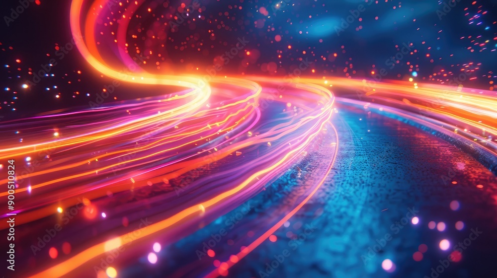 Gradient light effects creating a sense of speed Gradient light effects creating a sense of speed