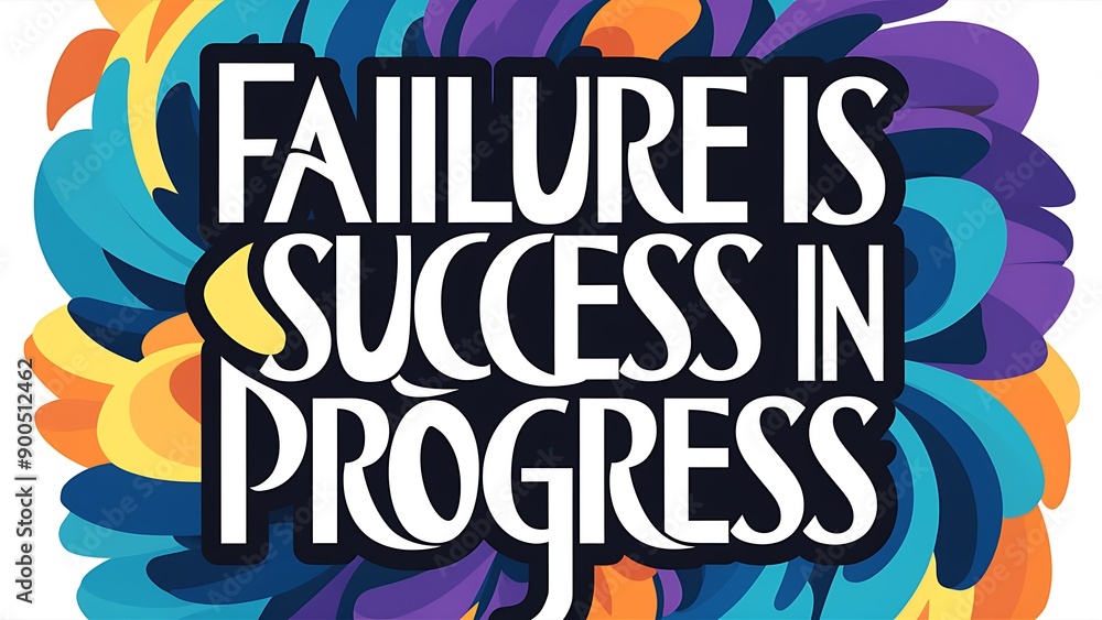 Failure is Success in Progress (T-shirt Design Motivational Quote, Illustration ,Typography) Failure is Success in Progress (T-shirt Design Motivational Quote, Illustration ,Typography)