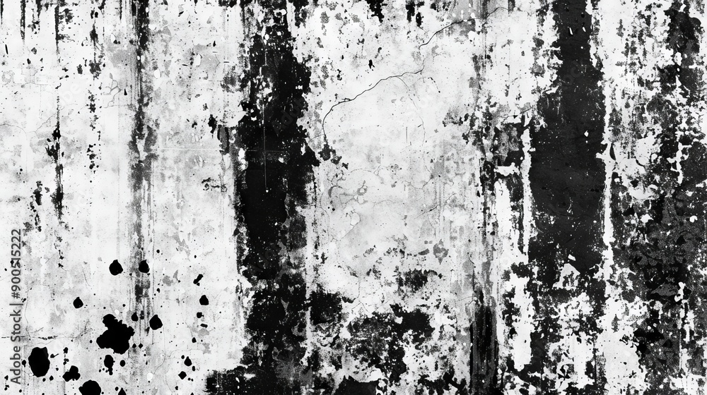 custom made wallpaper toronto digitalBlack and white grunge. Distress overlay texture. Abstract surface dust and rough dirty wall background concept. Worn, torn, weathered effect. 