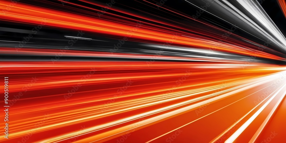 Abstract Speed motion. Orange Bright rays of neon light and colorful glowing lines moving speed through the dark. Abstract Speed motion. Orange Bright rays of neon light and colorful glowing lines moving speed through the dark.