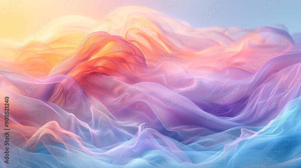 Fototapeta premium Tranquil Gradient Fusion