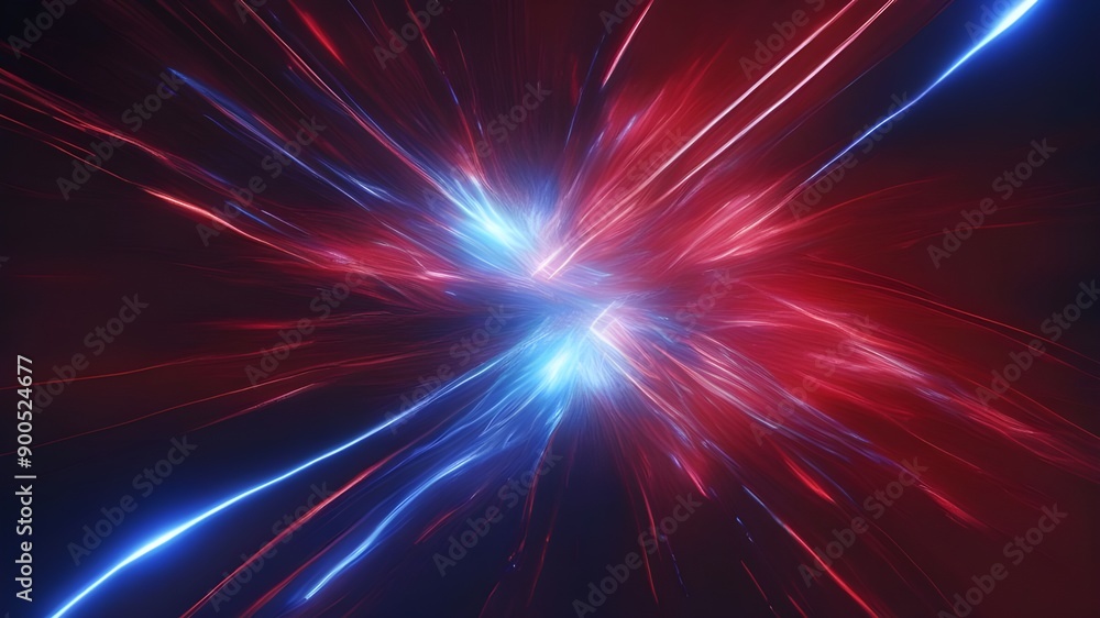 Red and blue lights colliding Red and blue lights colliding