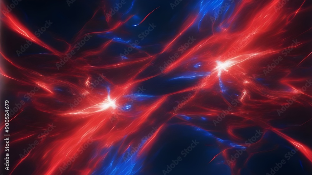 Red and blue lights colliding Red and blue lights colliding