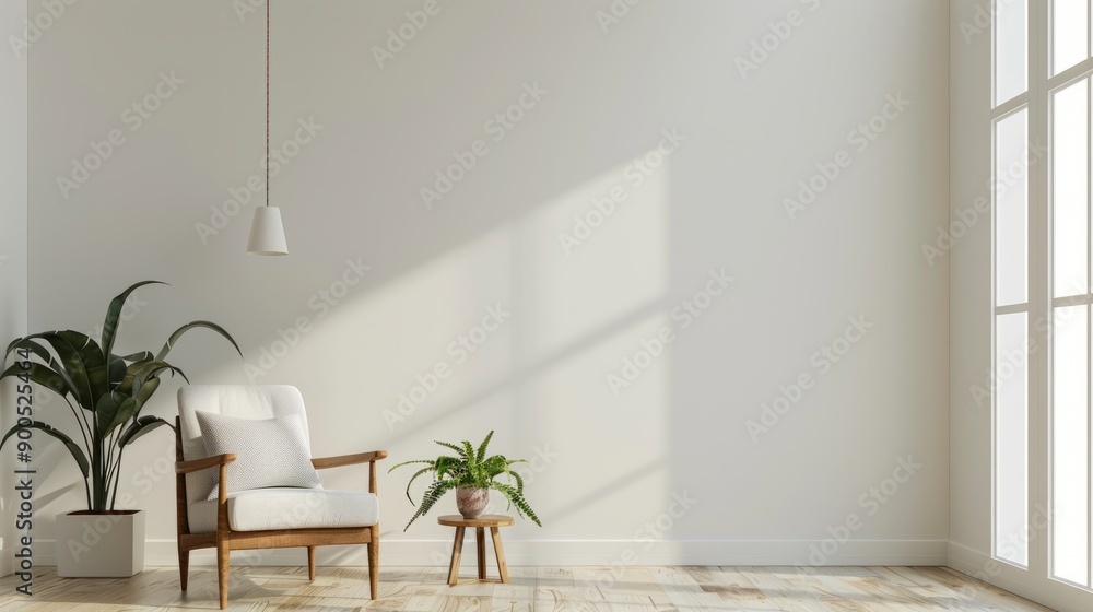 Living room interior have armchair and decor accessories with white color wall- 3D rendering --ar 16:9 Job ID: e6f3b273-346a-4ad6-89c8-487499ee35f9 Living room interior have armchair and decor accessories with white color wall- 3D rendering --ar 16:9 Job ID: e6f3b273-346a-4ad6-89c8-487499ee35f9