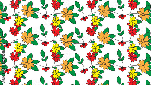 Seamless flower pattern design