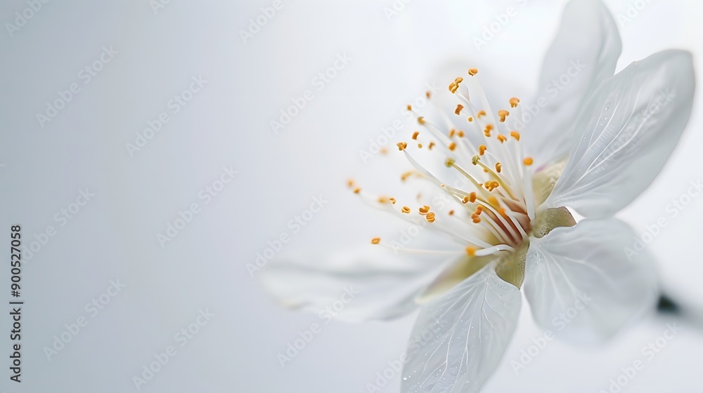 Close-up of a Delicate White Flower Close-up of a Delicate White Flower