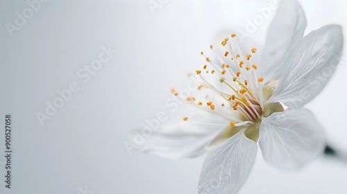 Close-up of a Delicate White Flower