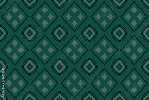 Ethnic pattern seamless pixel art for Fabric geometric ethnic pattern seamless,Pixel pattern art wallpaper Background, Design for fabric, curtain, carpet ,geometry seamless pattern art illustration