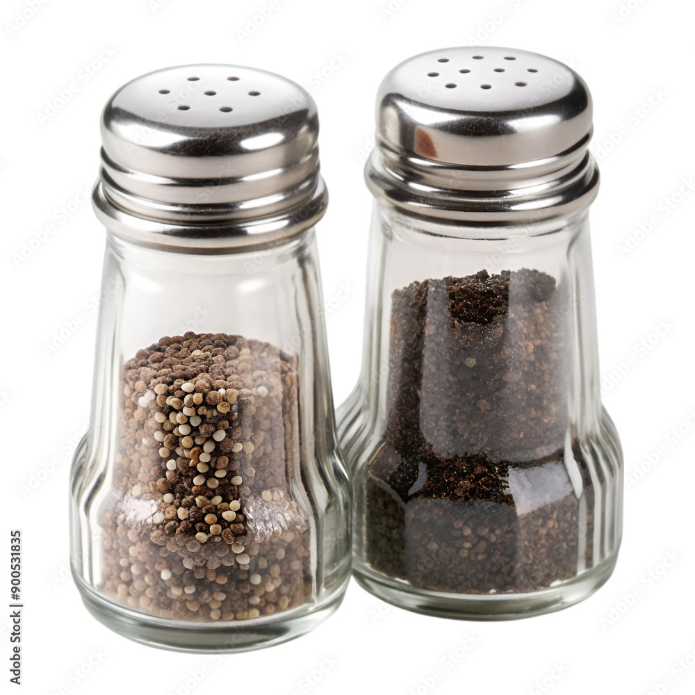 Glass salt and pepper shaker Glass salt and pepper shaker