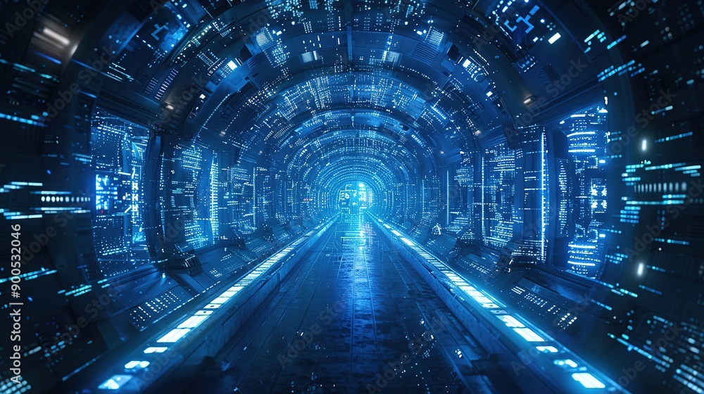 Blue technology line background Blue technology line background