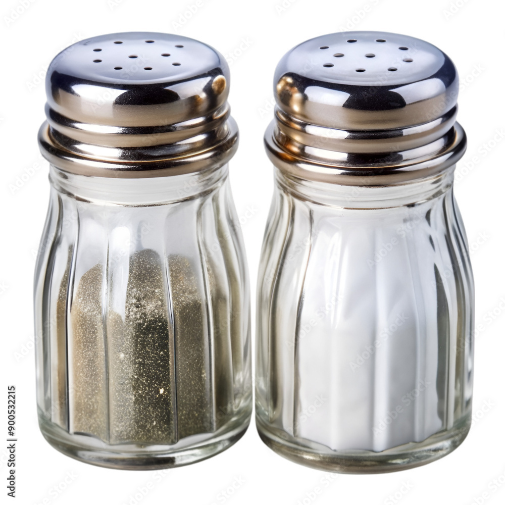 Glass salt and pepper shaker Glass salt and pepper shaker