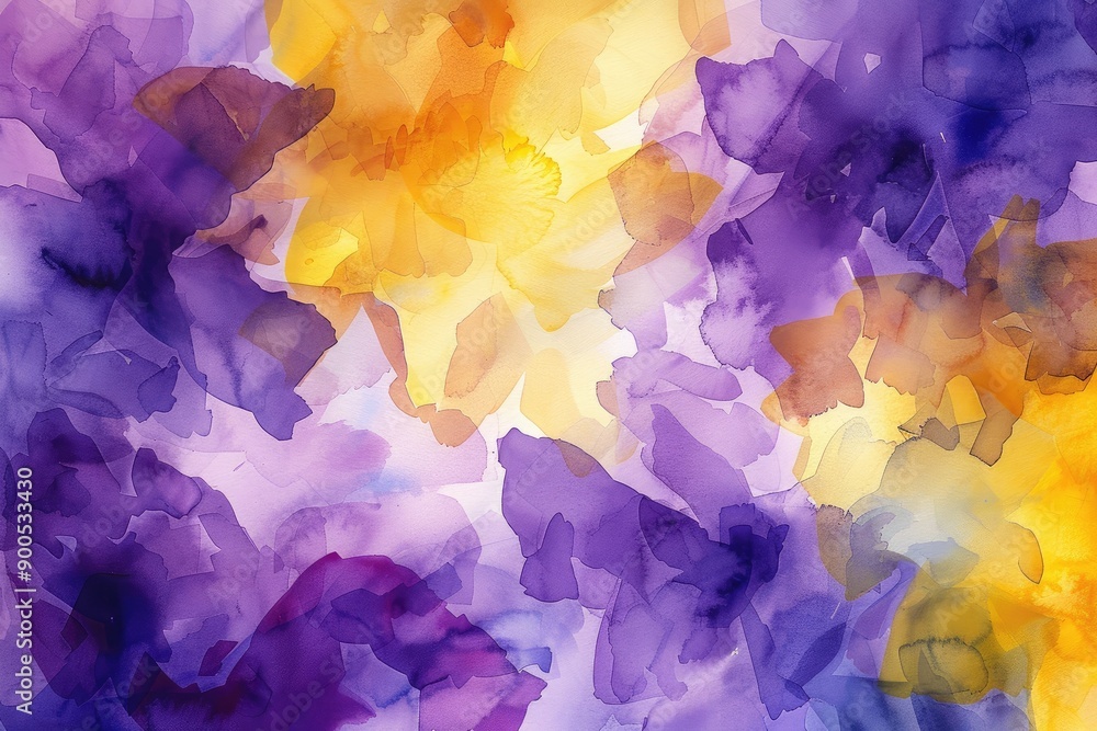 Graceful watercolor abstract with pastel tones blending into each other creating a serene effect Graceful watercolor abstract with pastel tones blending into each other creating a serene effect