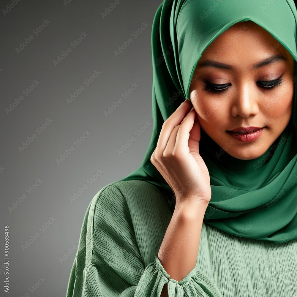 Posing Hijabi Asian Woman - High Quality AI-Generated Images Posing Hijabi Asian Woman - High Quality AI-Generated Images