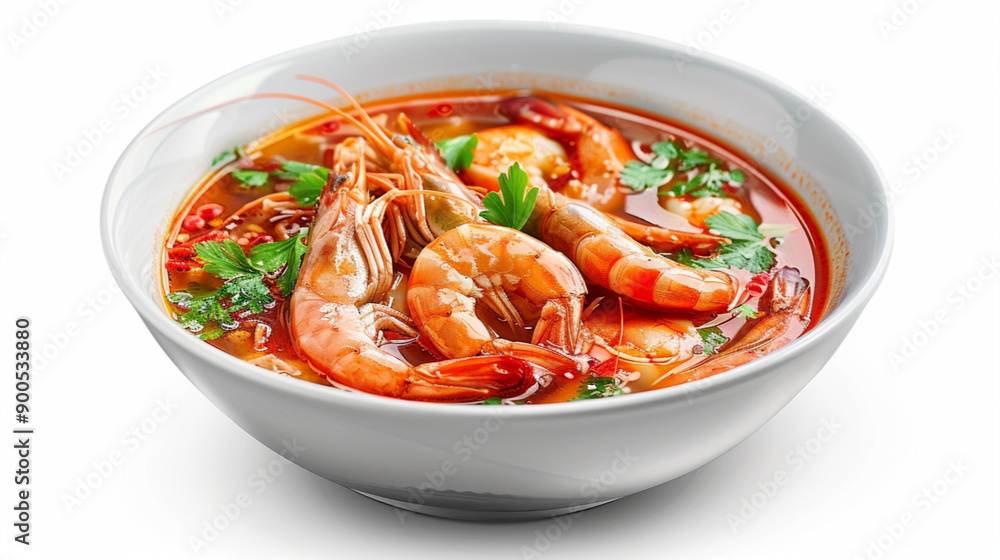 Mouthwatering Traditional Thai Tom Yum Soup with Shrimp and Herbs Mouthwatering Traditional Thai Tom Yum Soup with Shrimp and Herbs