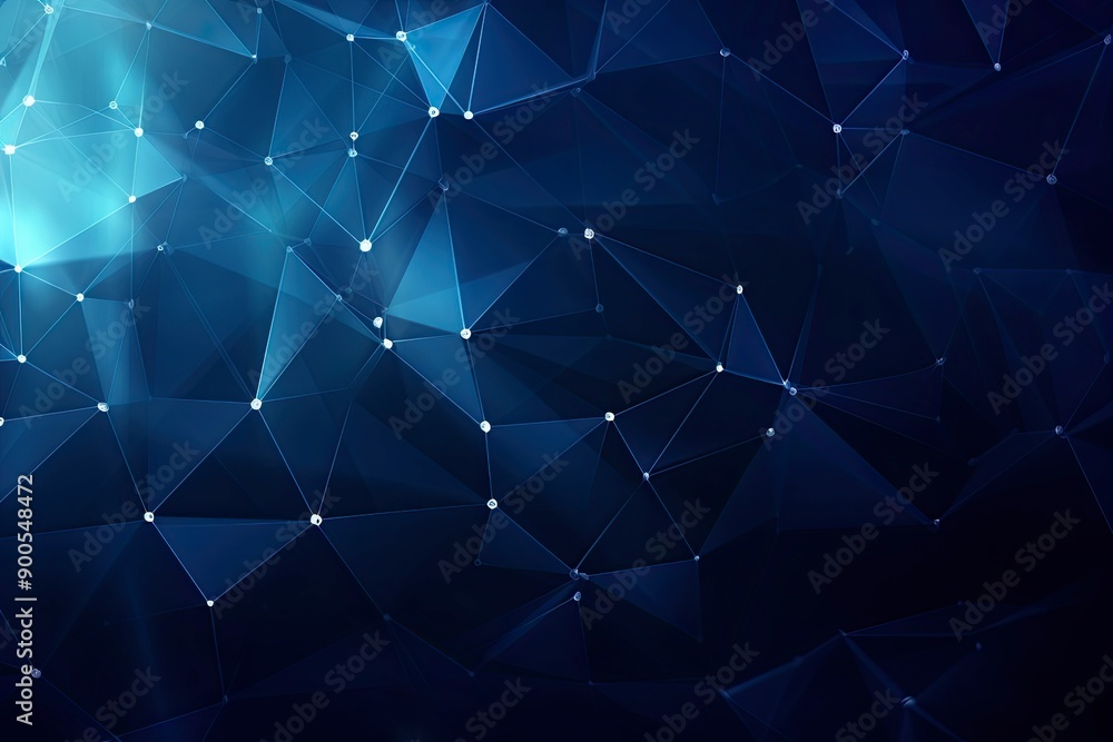 Obraz premium Creative digital sparkly polygonal mesh background