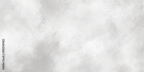 865Abstract white and gray isolated cloud cumulus clouds. Gray aquarelle painted realistic fog or mist smoky textured canvas design. White and ash messy wall stucco texture background.
