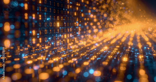 Wallpaper Mural Abstract Digital Background.	 Torontodigital.ca