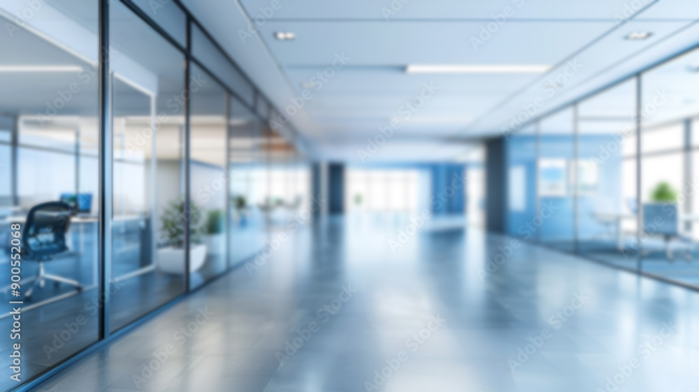 Office Building in the City. Blurred Office Interior Background. Office Building in the City. Blurred Office Interior Background.