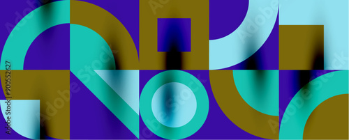 Neo memphis geometric pattern with circles, squares. Pop art abstract background for covers, banners, flyers and posters and other templates