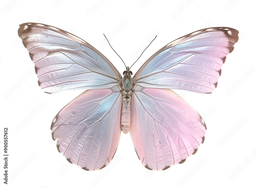 Obraz premium Close-up of a Beautiful Butterfly in Flight Showing Detailed Insect Anatomy, Delicate Antennae, Graceful Wings, and the Fragile Elegance of Nature's Design Captured in Stunning Wildlife Photography