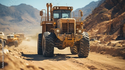Heavy Equipment in the Desert