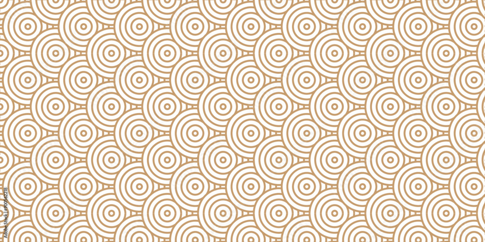 Abstract traditional geometric overlapping creative wave circle minimal lapping textile round vector texture. brown and white fabric element repeat swirl geometrical background.. Abstract traditional geometric overlapping creative wave circle minimal lapping textile round vector texture. brown and white fabric element repeat swirl geometrical background..